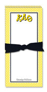 Noteworthy Collections - Sorority Menu Pads (Kappa Alpha Theta - Gingham)