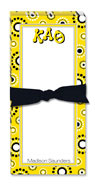 Noteworthy Collections - Sorority Menu Pads (Kappa Alpha Theta - Circle Burst)