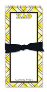 Noteworthy Collections - Sorority Menu Pads (Kappa Alpha Theta - Plaid)