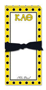 Noteworthy Collections - Sorority Menu Pads (Kappa Alpha Theta - Simple Dots)
