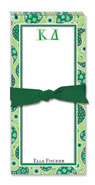Noteworthy Collections - Sorority Menu Pads (Kappa Delta - Paisley)