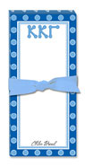 Noteworthy Collections - Sorority Menu Pads (Kappa Kappa Gamma - Simple Dots)