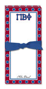 Noteworthy Collections - Sorority Menu Pads (Pi Beta Phi - Simple Dots)