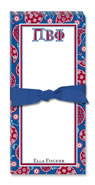 Noteworthy Collections - Sorority Menu Pads (Pi Beta Phi - Paisley)
