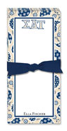Noteworthy Collections - Sorority Menu Pads (Sigma Delta Tau - Paisley)