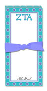 Noteworthy Collections - Sorority Menu Pads (Zeta Tau Alpha - Simple Dots)