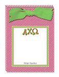 Noteworthy Collections - Sorority Tear Pads (Alpha Chi Omega - Gingham)