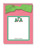 Noteworthy Collections - Sorority Tear Pads (Alpha Gamma Delta - Gingham)