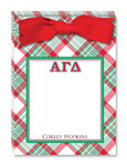 Noteworthy Collections - Sorority Tear Pads (Alpha Gamma Delta - Plaid)