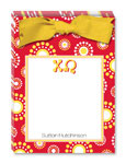 Noteworthy Collections - Sorority Tear Pads (Chi Omega - Circle Burst)