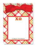 Noteworthy Collections - Sorority Tear Pads (Chi Omega - Plaid)