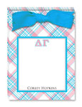 Noteworthy Collections - Sorority Tear Pads (Delta Gamma - Plaid)
