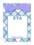Noteworthy Collections - Sorority Tear Pads (Zeta Tau Alpha - Plaid)