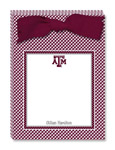 Noteworthy Collections College Tear Pads - Gingham (Texas A&M University) (CTP-TAM1)