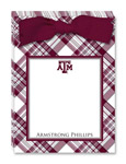 Noteworthy Collections College Tear Pads - Plaid (Texas A&M University) (CTP-TAM3)