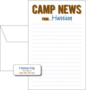 Queen Bee Personalized Camp Pad and Label Set - Camp News (GS-05)