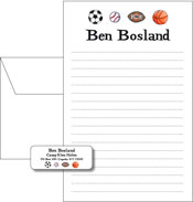 Queen Bee Personalized Camp Pad and Label Set - Sports (GS-06)