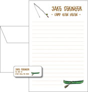 Queen Bee Personalized Camp Pad and Label Set - Canoe (GS-07)