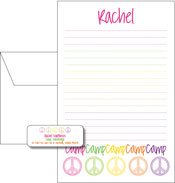 Queen Bee Personalized Camp Pad and Label Set - Dotty Peace (GS-10)