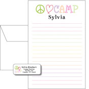 Queen Bee Personalized Camp Pad and Label Set - Peace-Love-Camp (GS-11)