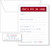 Queen Bee Personalized Camp Pad and Label Set - 411 Red Navy (GS-C02)