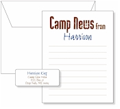Queen Bee Personalized Camp Pad and Label Set - Camp News (GS-C05)