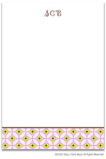 Stacy Claire Boyd Stationery - Floral Mosaic - Pink (Padded Stationery)