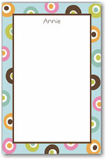 Stacy Claire Boyd Stationery - Aqua Yo Yo (Padded Stationery) (75215)