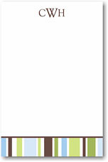 Stacy Claire Boyd Stationery - Country Club Stripe (Padded Stationery) (75297)