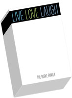 Notepads by iDesign - Live Love Laugh (Chunky)