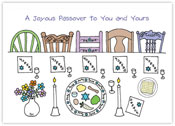 Passover Greeting Cards by Just Mishpucha - Seder Chairs