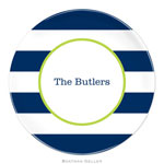 Boatman Geller - Custom Personalized Melamine Plates (Awning Stripe) (389+P03+A05)