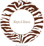 Boatman Geller - Custom Personalized Melamine Plates (Zebra) (399+P14+A10)