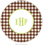 Boatman Geller - Custom Personalized Melamine Plates (Classic Check) (619+P14+A12)