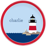 Boatman Geller - Personalized Melamine Plates (Lighthouse)