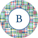 Boatman Geller - Personalized Plates (Madras Patch Blue) (18950)
