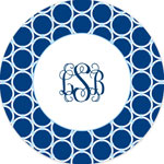 Boatman Geller - Personalized Plates (Bamboo Navy) (18965)