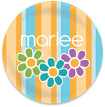 I'm Inkpressed Melamine Plates - Flower Trio (Holiday Papers #MP-1202)