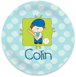 I'm Inkpressed Melamine Plates - Baseball Boy (Holiday Papers #MP-1211)