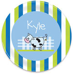 I'm Inkpressed Melamine Plates - Cow (Holiday Papers #MP-1218)