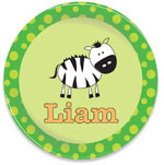 I'm Inkpressed Melamine Plates - Zebra Boy (Holiday Papers #MP-1223)