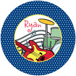 iDesign Melamine Plates - Rock n Roll (ID_PLATE_04)
