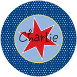 iDesign Melamine Plates - Spiral Star (ID_PLATE_08)
