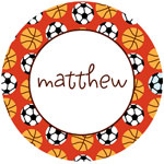 iDesign Melamine Plates - Basketball (ID_PLATE_11)