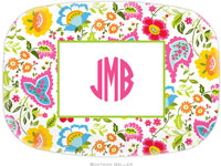 Boatman Geller - Personalized Melamine Platters (Bright Floral)