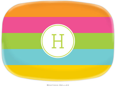 Boatman Geller - Personalized Melamine Platters (Bold Stripe) Boatman Geller - Personalized Melamine Platters (Bold Stripe)