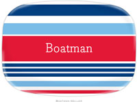 Boatman Geller - Personalized Melamine Platters (Espadrille Nautical)