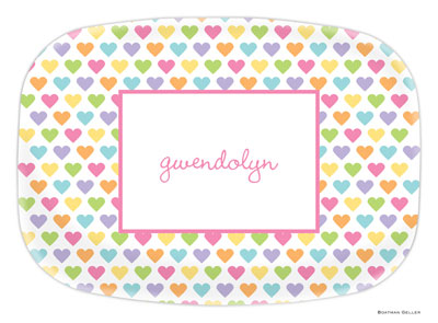 Boatman Geller - Personalized Melamine Platters (Candy Hearts) (21904)