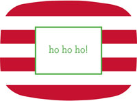 Boatman Geller - Personalized Platters (Awning Stripe Red) (20958)