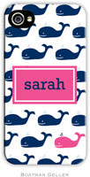Boatman Geller Hard Phone Cases - Whale Navy Repeat (BACKORDERED)